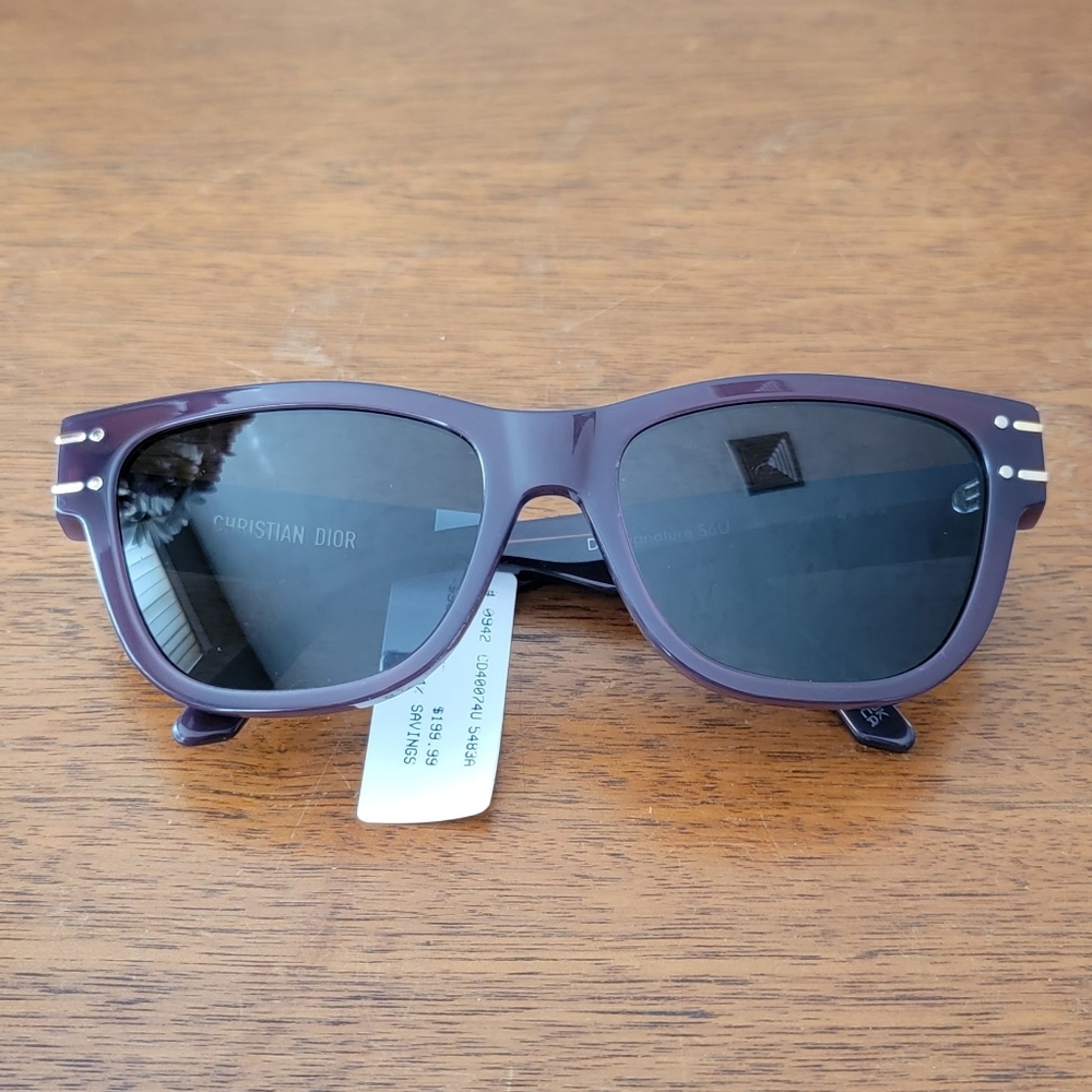 CHRISTIAN DIOR deep purple sunglasses